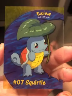 07 Squirtle 2000 Topps Pokemon PC3 - TV Anim Clear Cards - Image 5