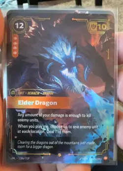 Elder Dragon (Alternate Art) 118a/219 Alt Art NM Riftbound Card Unleashed - Image 1