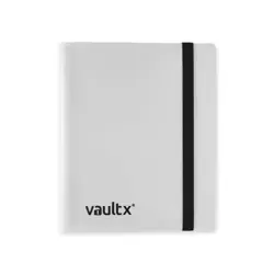 160 Side Loading Pocket Strap Binders 4 Pocket Trading Card Album Folder White - Image 1