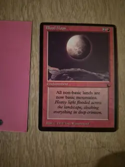 Blood Moon - Light Play / Very Good MTG The Dark black border English - Image 1
