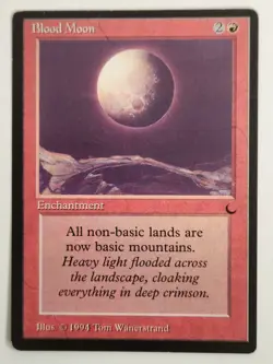 1994 Magic The Gathering MTG The Dark Blood Moon - Image 1