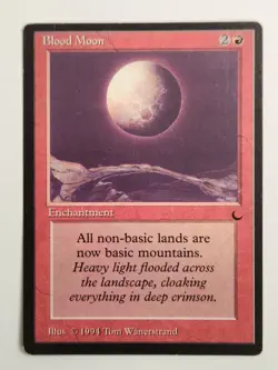 1994 Magic The Gathering MTG The Dark Blood Moon - Image 4