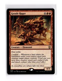 Geode Rager Zendikar Rising Commander Decks NM Near Mint - Image 1