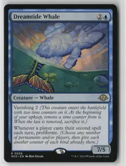 Dreamtide Whale 59 Rare Modern Horizons 3 Near Mint - Image 1
