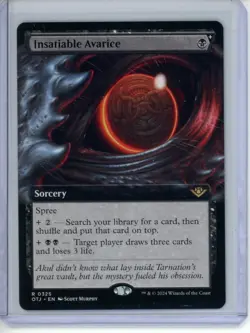 Insatiable Avarice Magic: The Gathering 2024 Thunder Junction #325 Extended Art - Image 1