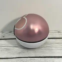 Pokemon Love Ball Tin Empty Metal Case Storage Box Pink - Empty No Cards - Image 3
