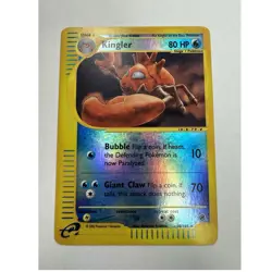 Pokemon Kingler 050/165 Expedition Base Set Reverse Holo Rare Stage 1 80 HP Eng… - Image 1