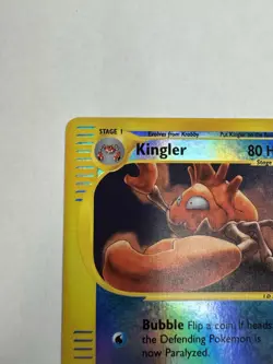 Pokemon Kingler 050/165 Expedition Base Set Reverse Holo Rare Stage 1 80 HP Eng… - Image 2