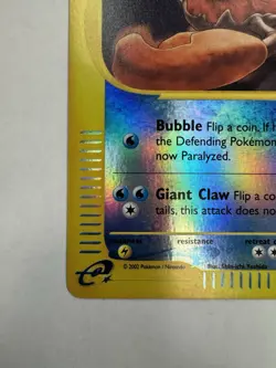 Pokemon Kingler 050/165 Expedition Base Set Reverse Holo Rare Stage 1 80 HP Eng… - Image 3