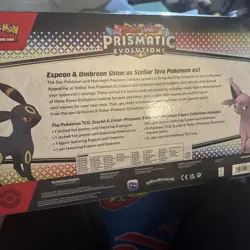 Pokemon TCG Prismatic Evolutions Premium Figure Collection NEW SEALED 🌙 🐈‍⬛ - Image 4