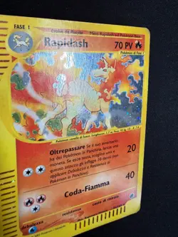 Pokemon Rapidash 26/165 Expedition Rara Holo Unlimited Wizards ITA Carte Vintage - Image 3