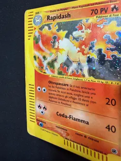 Pokemon Rapidash 26/165 Expedition Rara Holo Unlimited Wizards ITA Carte Vintage - Image 4