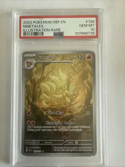 Pokemon Ninetales 199/197 IR Obsidian Flames #199 Rare Holo GEM MINT PSA 10 - Image 1