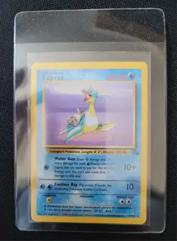 Pokemon Fossil Red Logo 3rd Print 1999 2000 Lapras 25/62 - Image 3