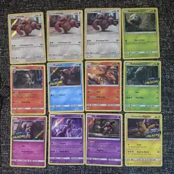 Pokemon TCG Detective Pikachu Set 12 Card Lot Holo Rare Charizard Mewtwo Pikachu - Image 1