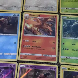 Pokemon TCG Detective Pikachu Set 12 Card Lot Holo Rare Charizard Mewtwo Pikachu - Image 2
