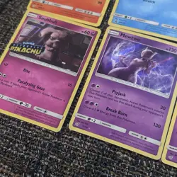 Pokemon TCG Detective Pikachu Set 12 Card Lot Holo Rare Charizard Mewtwo Pikachu - Image 3