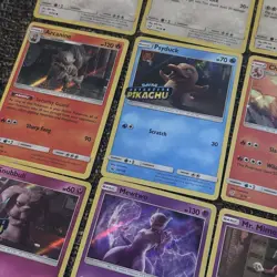 Pokemon TCG Detective Pikachu Set 12 Card Lot Holo Rare Charizard Mewtwo Pikachu - Image 4