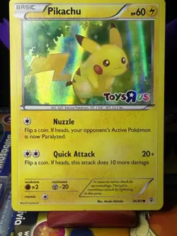Pikachu Toys R Us Stamped Holo Promo 026/083 Misc Cards English 2016 60HP - Image 1