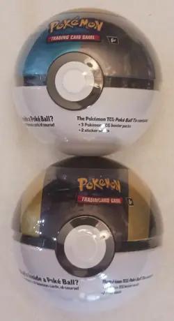 (1) Pokemon Black Bolt & White Flare Poster Collection Box & (2) Q4 POKEBALLS - Image 2