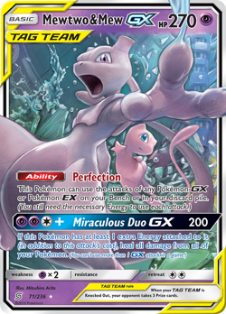 MEWTWO & MEW GX POKEMON JAPANESE SM PROMO #SM-P JUMBO - Image 3