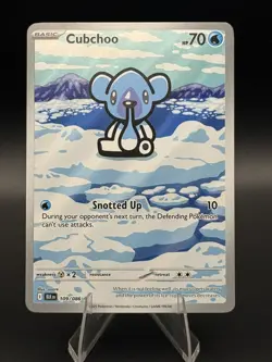 Pokemon TCG Cubchoo Illustration Rare Black Bolt 109/086 - Image 1