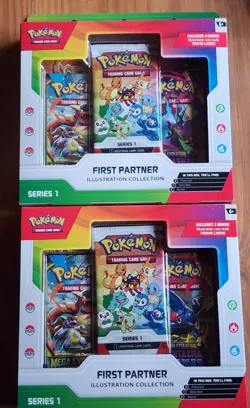 Pokemon First Partner Illustration Collection (Lot of 2) Sealed Free Shipping - Image 1