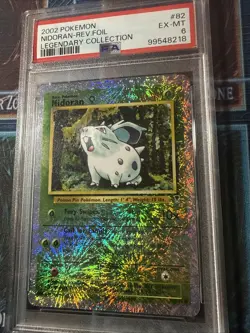 2002 POKEMON LEGENDARY COLLECTION #82 NIDORAN-REVERSE FOIL PSA 6 - Image 2