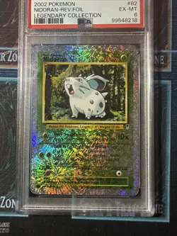 2002 POKEMON LEGENDARY COLLECTION #82 NIDORAN-REVERSE FOIL PSA 6 - Image 4