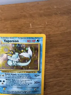 Pokemon TCG - Vaporeon || Holo Rare || 12/64 || Jungle || 1999 || MP - Image 4
