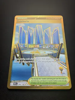 Pokemon Levincia Hyper Rare Full Art Holo 244/182 Destined Rivals - Image 2