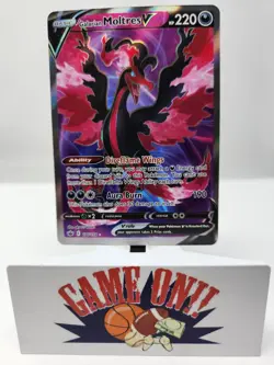 Pokemon Galarian Moltres V 176/198 Chilling Reign Full Art Ultra Rare Holo sc - Image 1