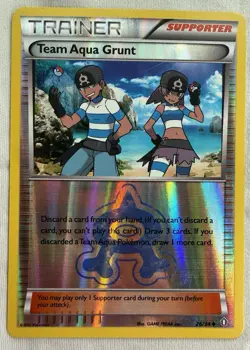 2015 Pokemon - Double Crisis Team Aqua Grunt #26/34 Reverse Holo - Image 3