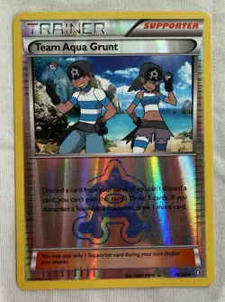 2015 Pokemon - Double Crisis Team Aqua Grunt #26/34 Reverse Holo - Image 4