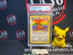 Pokemon TCG Dragonite Fossil 19 Regular Unlimited Rare PSA 8 - Image 1