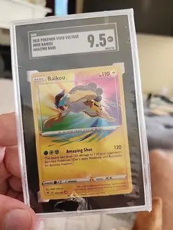 2020 Pokemon Vivid Voltage RAIKOU Amazing Rare 50/185 - Sgc 9.5 - Image 1