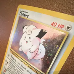 Pokemon Clefairy Base Set Holo Rare 5/102 40 HP Wizards English 1999 - Image 3