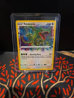Rayquaza 138/185 Holo Amazing Rare Vivid Voltage Pokemon TCG - Image 1