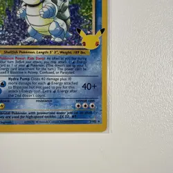 Pokemon Blastoise Holo 2/102 Celebrations 25th Anniversary Edition - Image 4