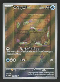 Wimpod 191/182 Pokemon TCG SV04: Paradox Rift NM - Image 1