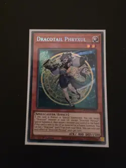 Dracotail Phryxul DOOD-EN023 Secret Rare 1st Edition NM Yugioh - Image 1