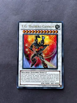 Yugioh T.G. Halberd Cannon EXVC-EN043 Extreme Victory Ultra Rare Synchro 4000/4… - Image 1