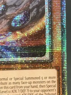 Yu-Gi-Oh! Nibiru, the Primal Being STARLIGHT / RA05-EN094 1st Edition NM - Image 2
