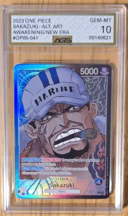 Sakazuki Alternate Art Leader Awakening of the New Era OP05 One Piece TCG AGS 10 - Image 1