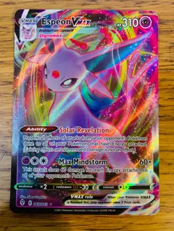 NM! Espeon VMAX (065/203) Evolving Skies Full Art Ultra Rare Pokemon Card! - Image 1