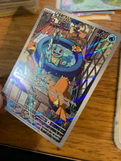 NM! Squirtle (148/142) Stellar Crown Illustration Rare Pokemon Card! FAST P&P! - Image 4