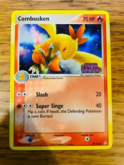 NM! Combusken (39/110) EX Holon Phantoms Stamped Reverse Holo Pokemon Card! - Image 1