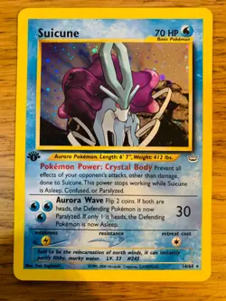 NEAR MINT! 1st Edition Suicune (14/64) Holo Neo Revelation Pokemon Card! - Image 1