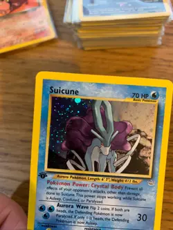 NEAR MINT! 1st Edition Suicune (14/64) Holo Neo Revelation Pokemon Card! - Image 3