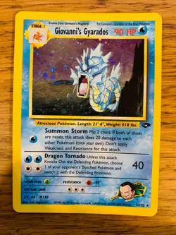 Giovanni's Gyarados (5/132) Holo Gym Challenge Pokemon Card! FREE P&P! - Image 2